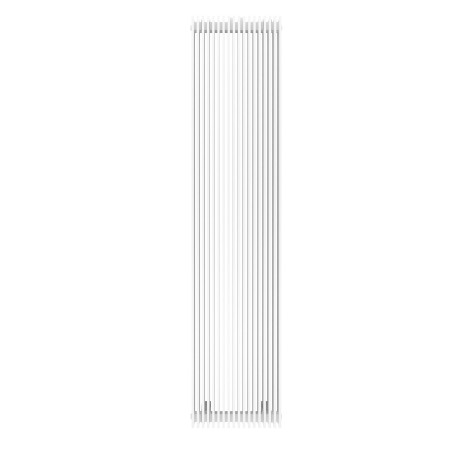 Grzejnik dekoracyjny pionowy Sirocco 2, o wymiarach 180x39 w kolorze białym.
