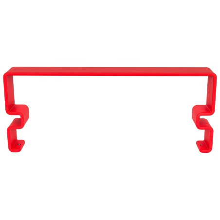 Reling do grzejnika dekoracyjnego Advantage o szerokości 29 cm, w kolorze czerwonym.