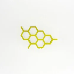 Grzejnik dekoracyjny poziomy Hex 422x711 limonka, podłączenie dolne prawe