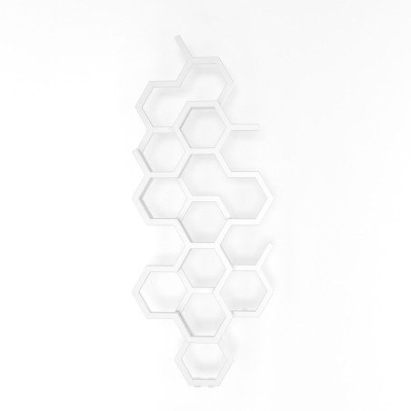 Grzejnik dekoracyjny Hex 122x48 biały.