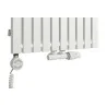 Grzejnik dekoracyjny wodno-elektryczny Advantage 1800x490 biały 1000W