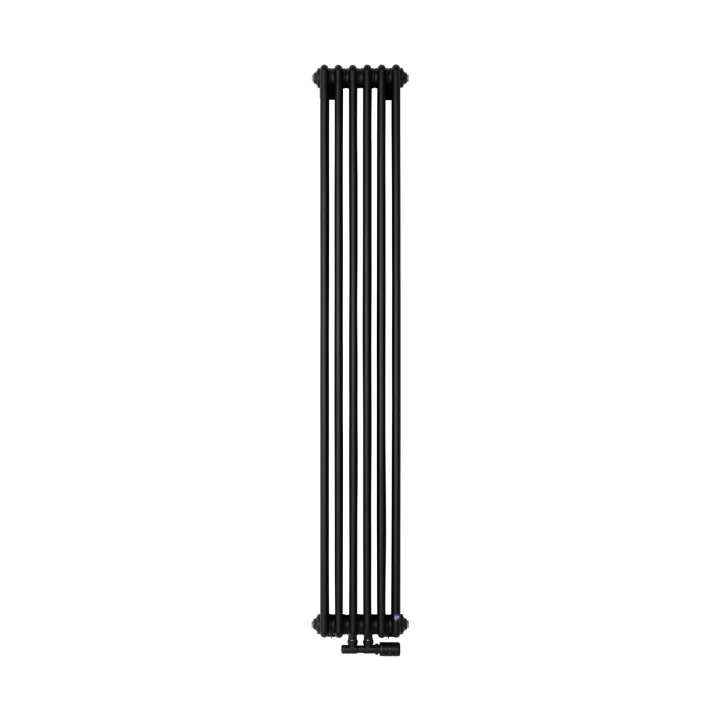 Grzejnik dekoracyjny pionowy Tubus 3 1800x303 czarny
