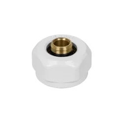 Złączka zaciskowa GW 3/4 x PEX16x2 biała