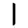 Grzejnik dekoracyjny z płaskim frontem Charlie 1600x400 czarna szyba