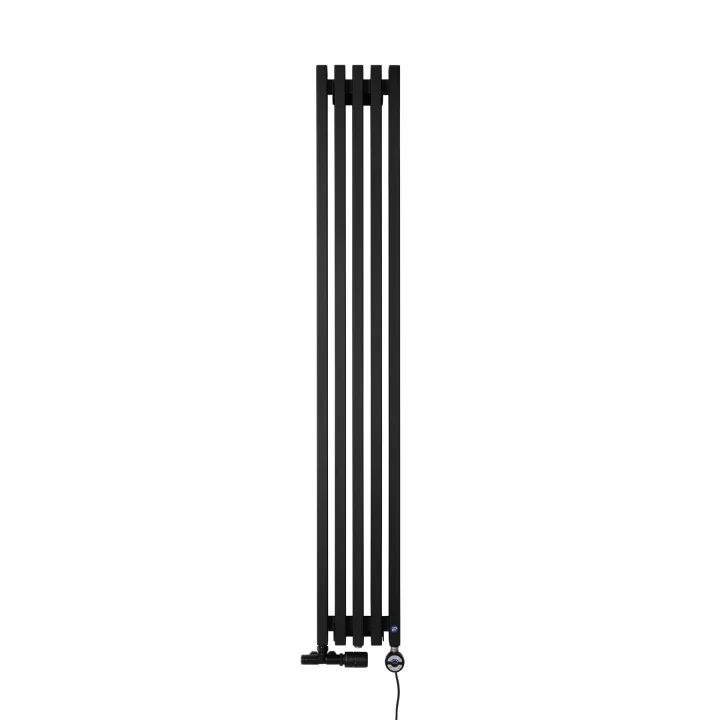 Grzejnik dekoracyjny wodno-elektryczny Charlie 1800x230 600W czarny