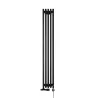 Grzejnik dekoracyjny wodno-elektryczny Charlie 1800x230 600W czarny