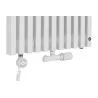 Grzejnik dekoracyjny wodno-elektryczny Charlie 1600x530 1000W biały