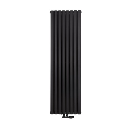 Gzrejnik dekoracyjny Ultimate podwójny, rozmiar 160x48 w kolorze czarnego matu. 