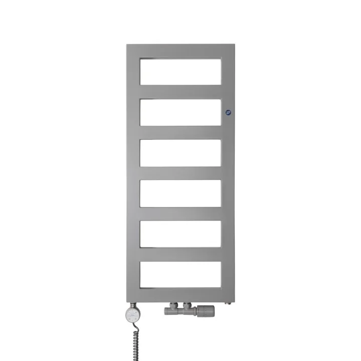 Grzejnik łazienkowy hybrydowy Flap 950x400 szary