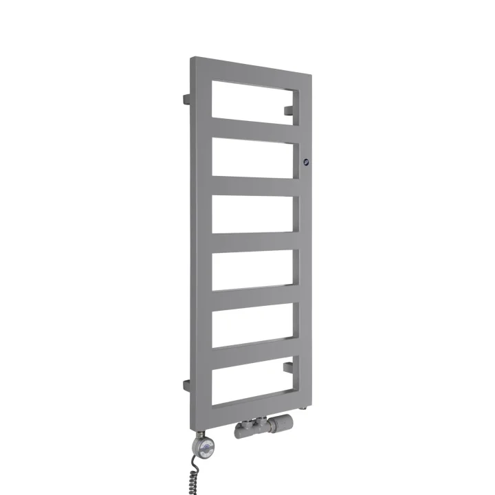 Grzejnik łazienkowy hybrydowy Flap 950x400 szary