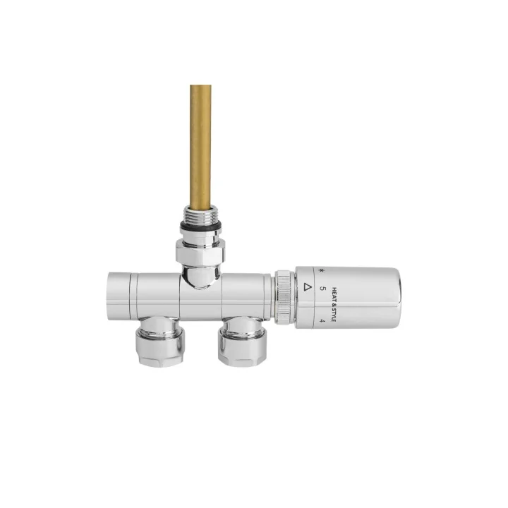 Zestaw termostatyczny jednorurowy SINGLE PIPE VALVE, chrom