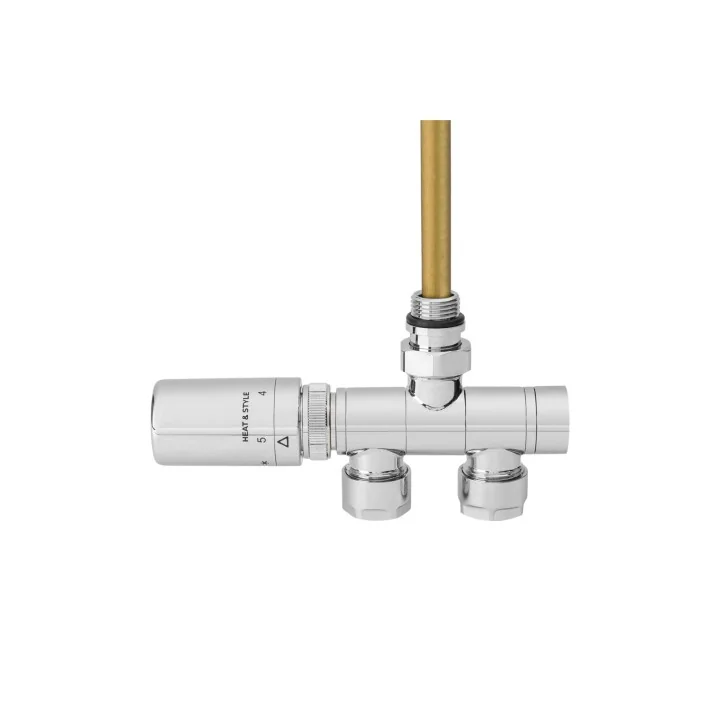 Zestaw termostatyczny jednorurowy SINGLE PIPE VALVE, chrom