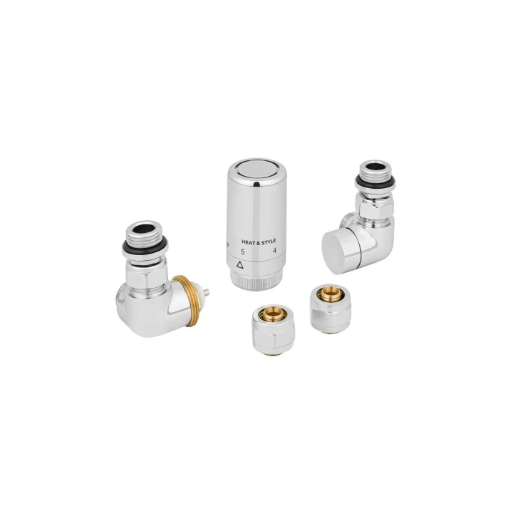 Zestaw termostatyczny TRI AXIAL VALVE NEW, chrom lewy