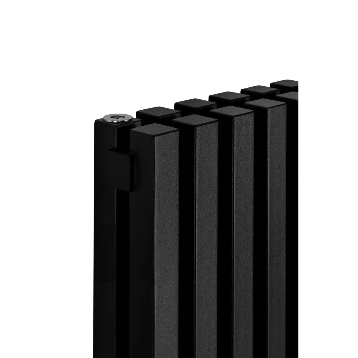Grzejnik dekoracyjny wodno-elektryczny EXTREME 1600x440, grzałka MOA BLUE, czarny