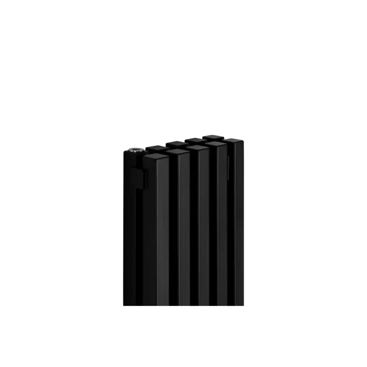 Grzejnik dekoracyjny elektryczny EXTREME 1600x240, grzałka SQUARE, czarny, lewy
