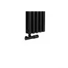 Grzejnik dekoracyjny pionowy EXTREME 1600x240 czarny z zaworem SPV
