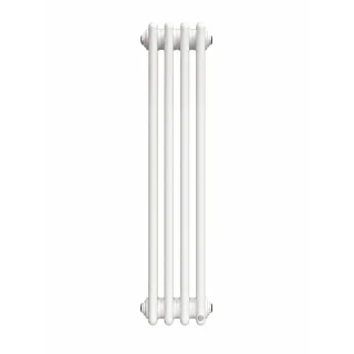 Grzejnik Tubus 4 pionowy, biały mat, TUB4-100/04C34 podł. boczne 932mm