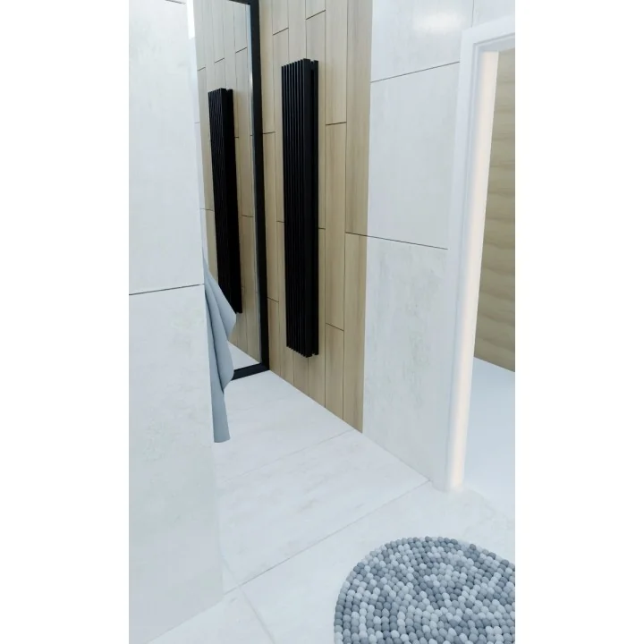 Grzejnik dekoracyjny Samum 1, 180x25 czarny mat. 