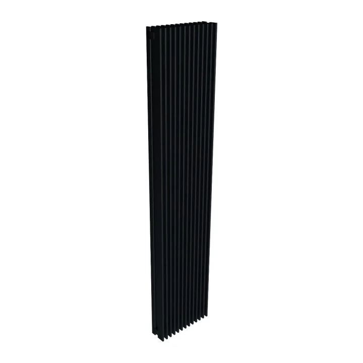 Grzejnik dekoracyjny pionowy Samum 2, o wymiarach 180x37 w kolorze czarnym.