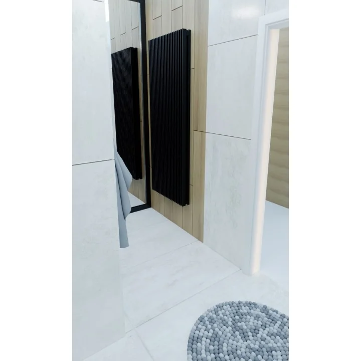 Grzejnik dekoracyjny Samum 2, 180x67 czarny.