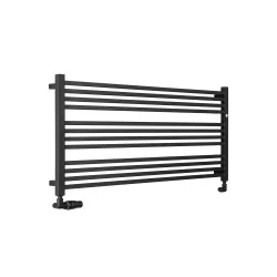 Grzejnik łazienkowy poziomy Pasat PAS-1200x555-B czarny mat