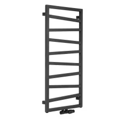Grzejnik łazienkowy ZigZag 1070x500 czarny mat
