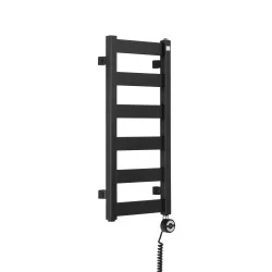 Grzejnik łazienkowy elektryczny LEDA LD-670x300-EP-B czarny mat