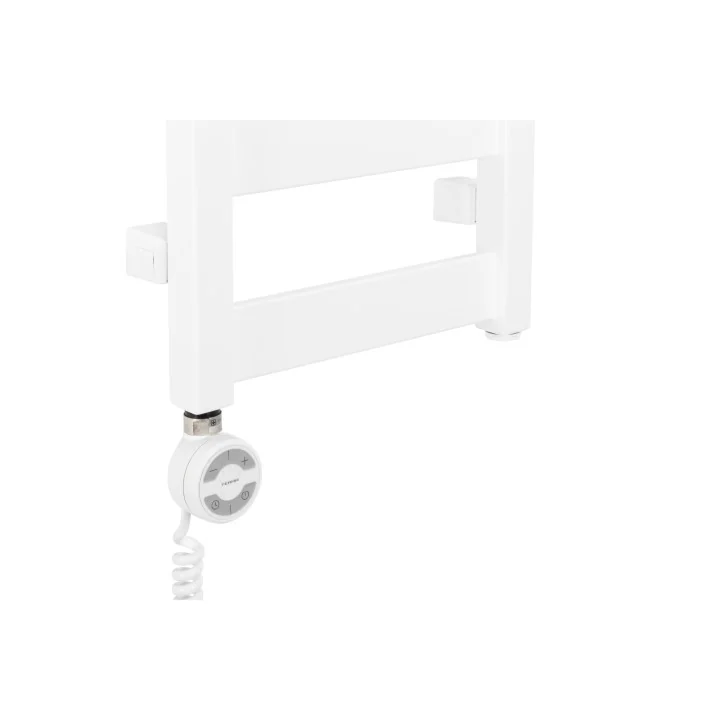 Grzejnik łazienkowy elektryczny LEDA LD-670x300-EL-W biały mat
