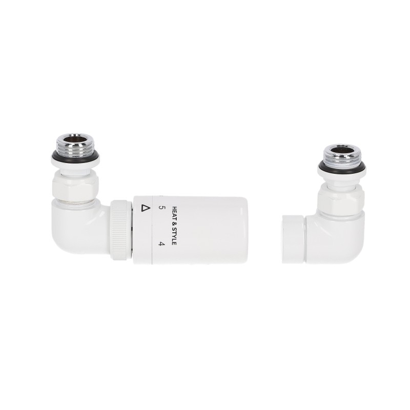 Zestaw termostatyczny TRI AXIAL VALVE NEW, biały lewy